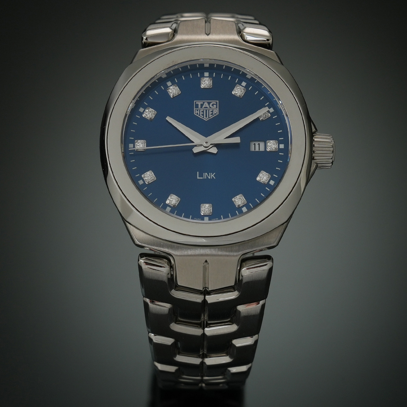 TAG Heuer(USED)태그호이어 링크 12P 다이아 레이디워치 WBC1318